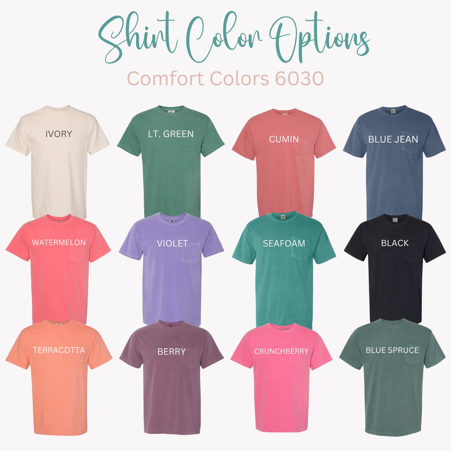 MONOGRAMMED COMFORT COLORS TSHIRT image 2