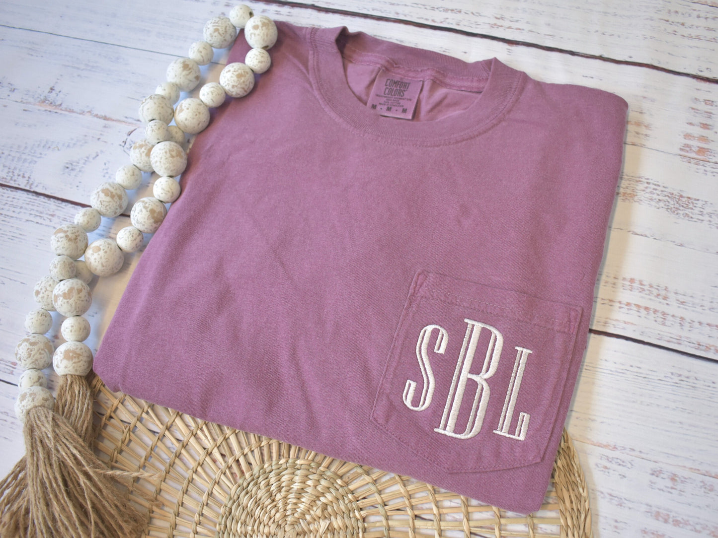 MONOGRAMMED COMFORT COLORS TSHIRT