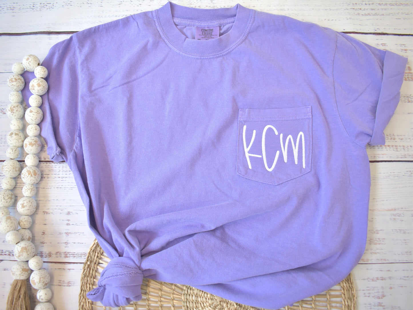 MONOGRAMMED COMFORT COLORS TSHIRT