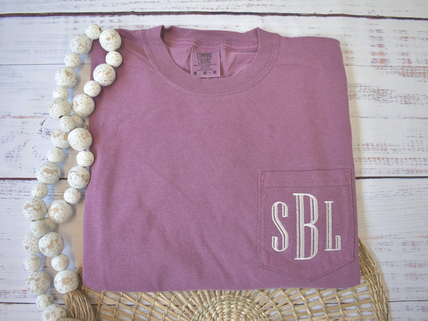 MONOGRAMMED COMFORT COLORS TSHIRT