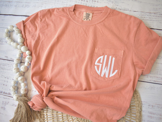 MONOGRAMMED COMFORT COLORS TSHIRT image 0