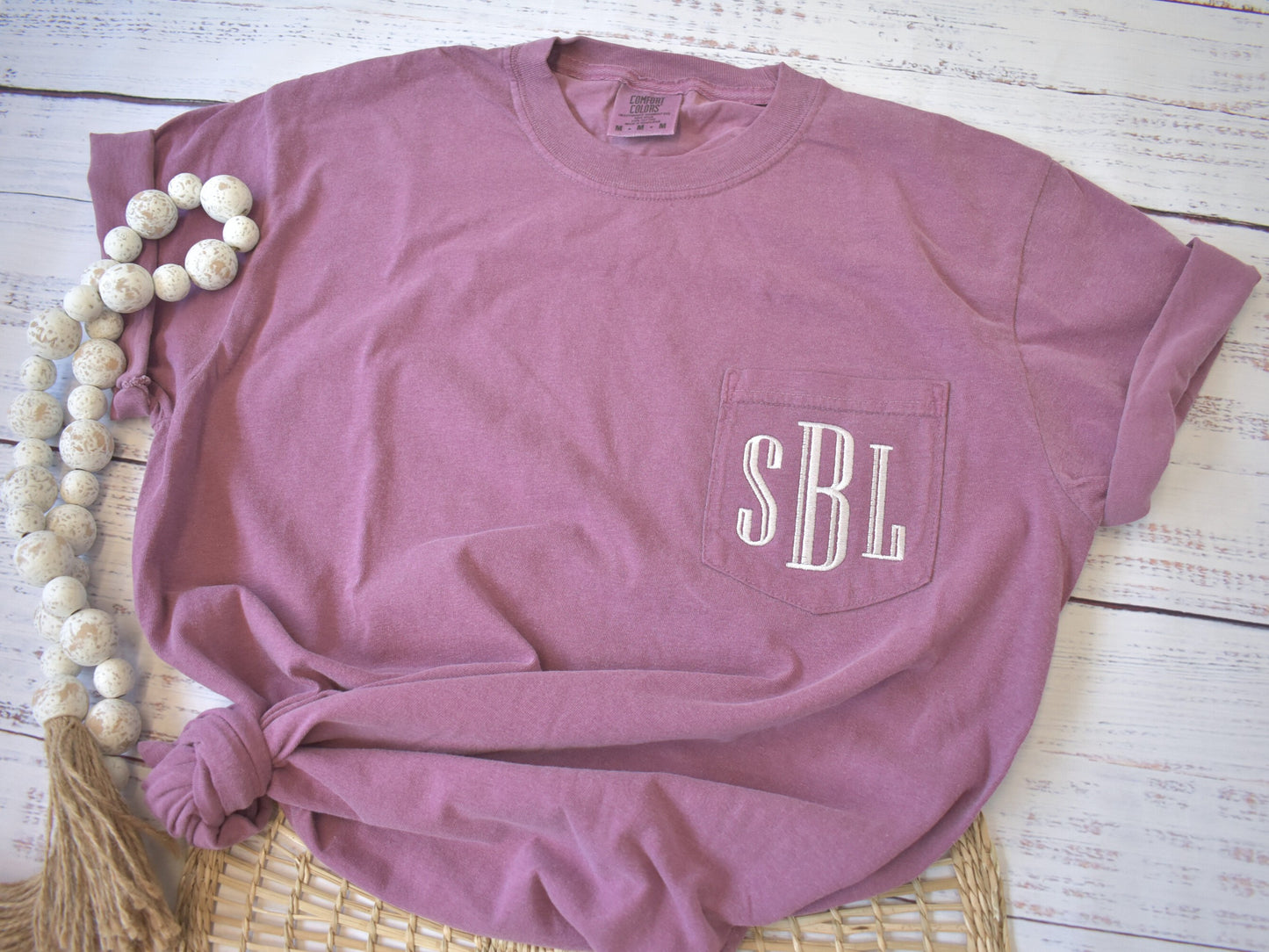 MONOGRAMMED COMFORT COLORS TSHIRT