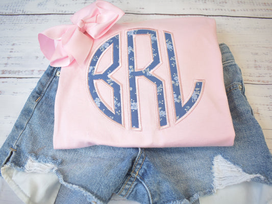 GIRLS APPLIQUE MONOGRAM SHIRT image 3