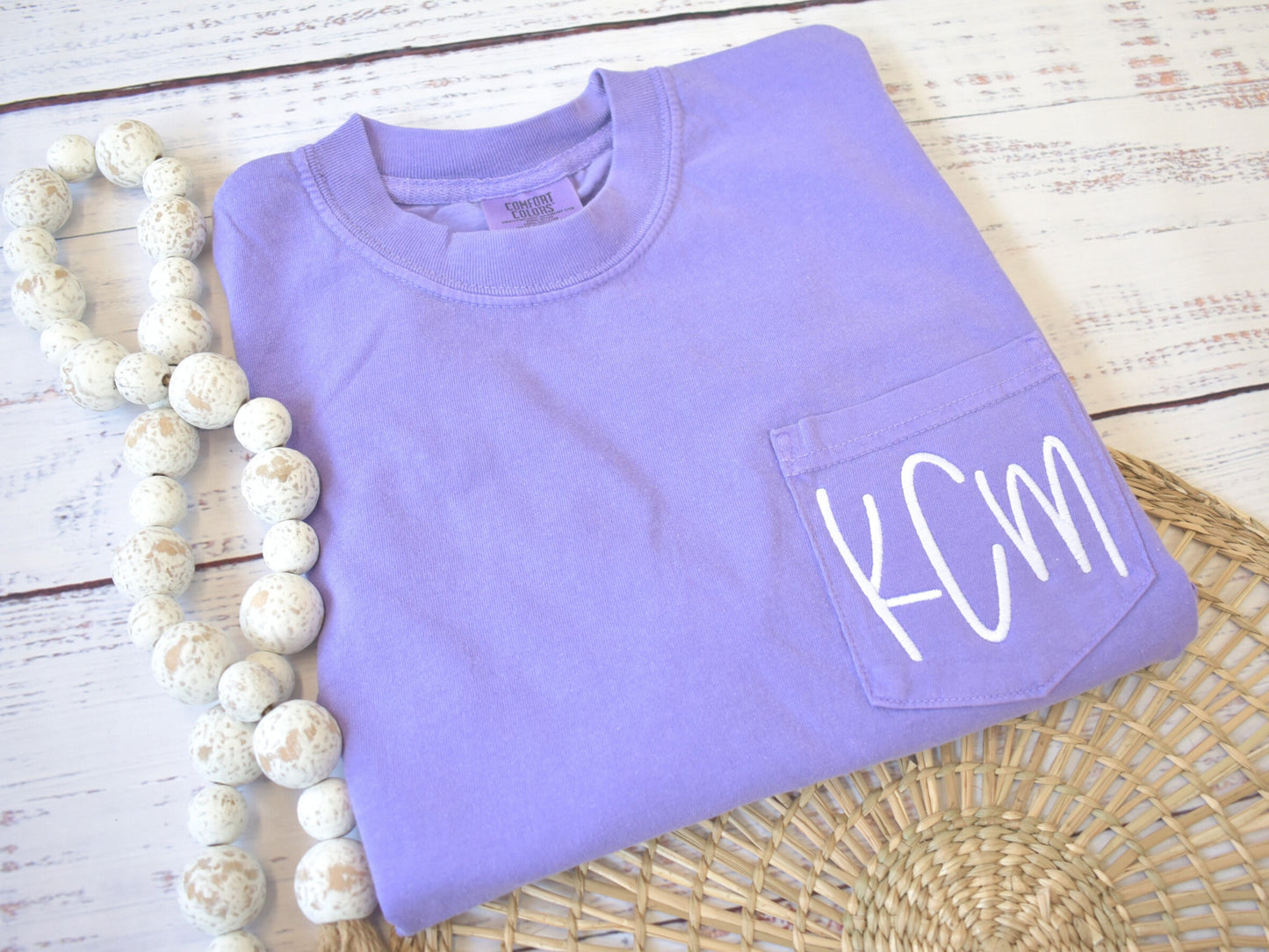 MONOGRAMMED COMFORT COLORS TSHIRT