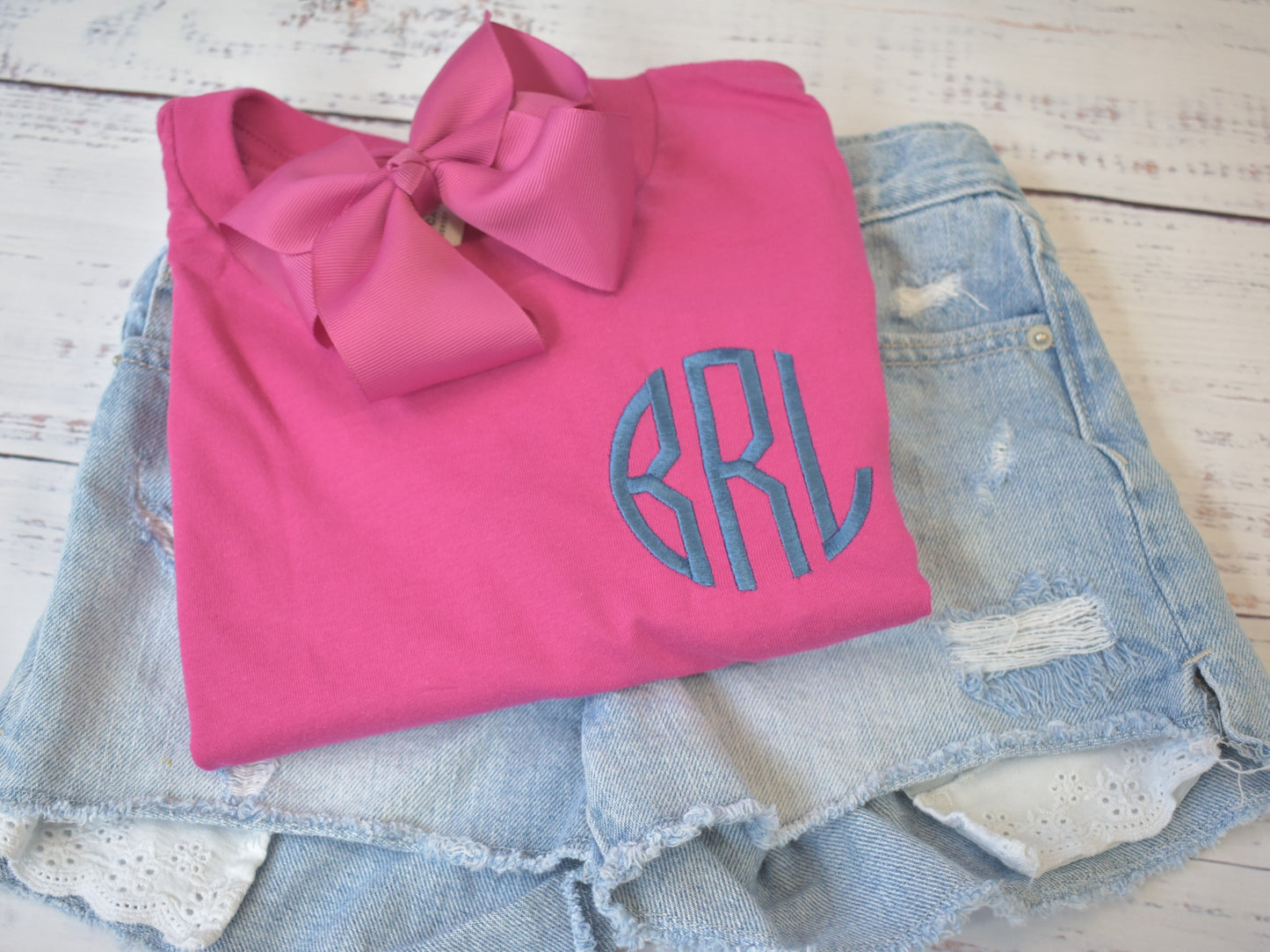 GIRLS MONOGRAMMED SHIRT image 1