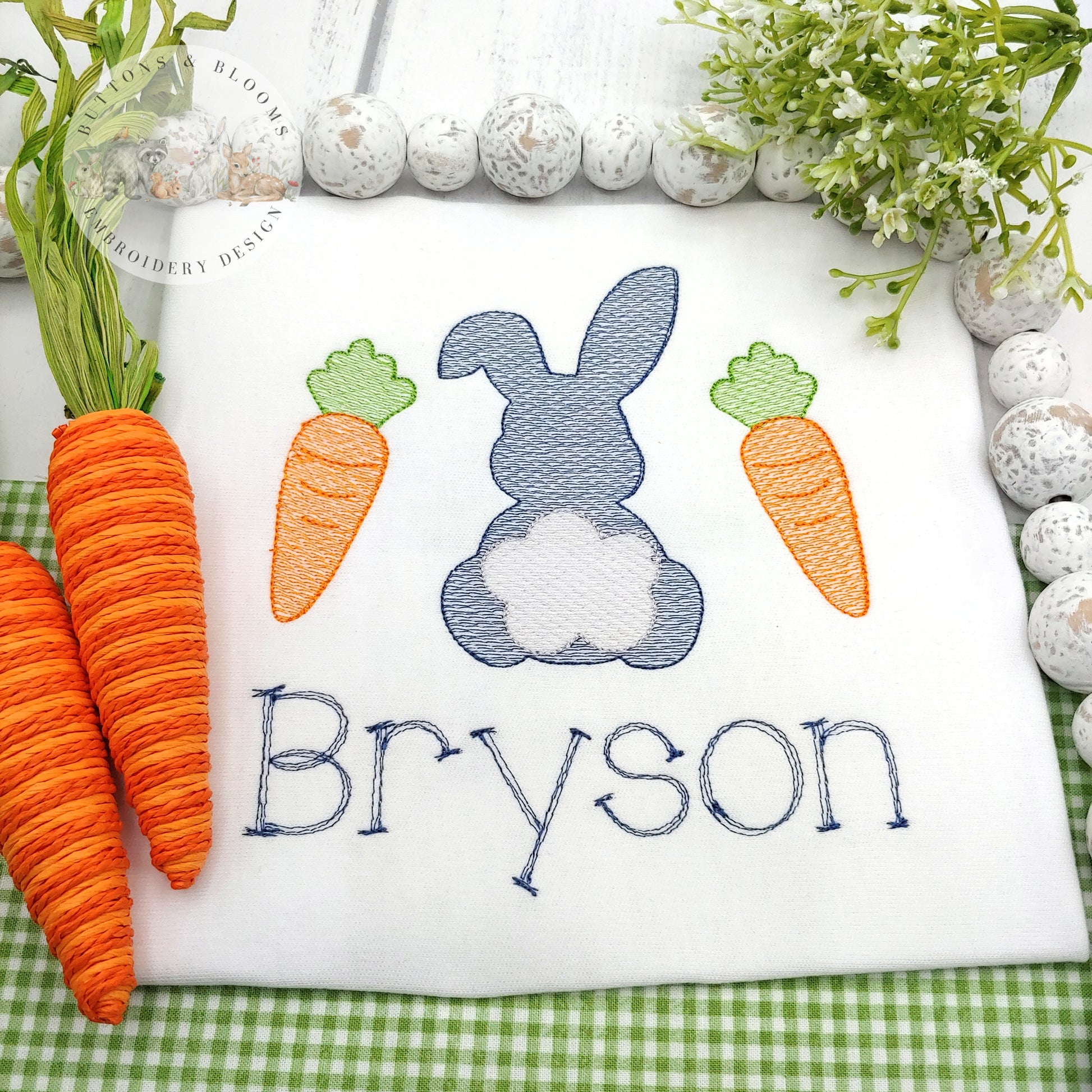 Bunny with Carrots image 1