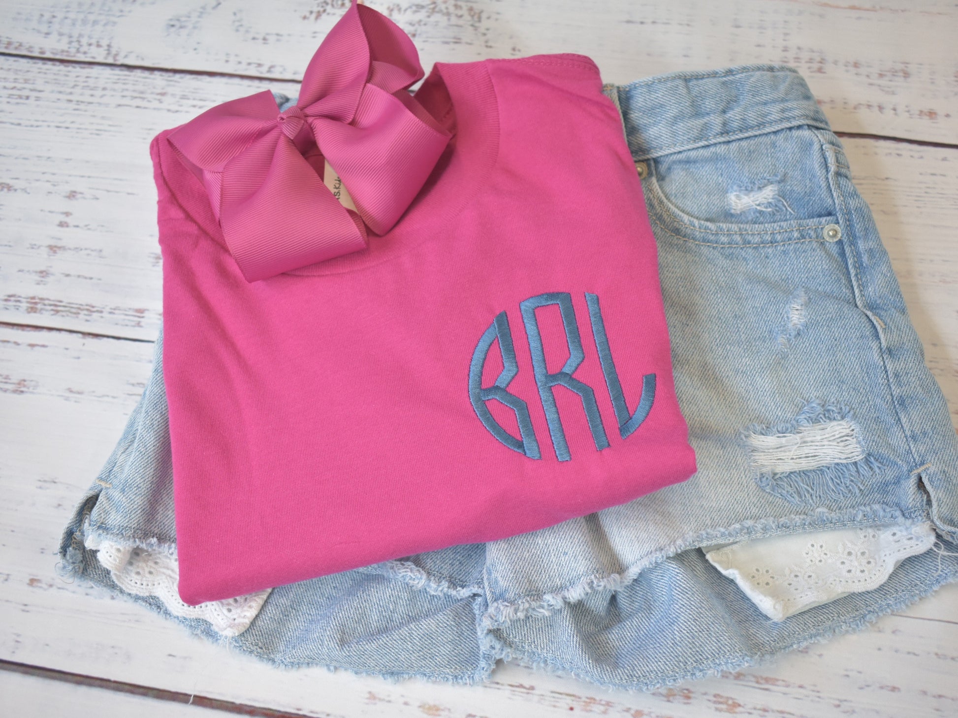 GIRLS MONOGRAMMED SHIRT image 3